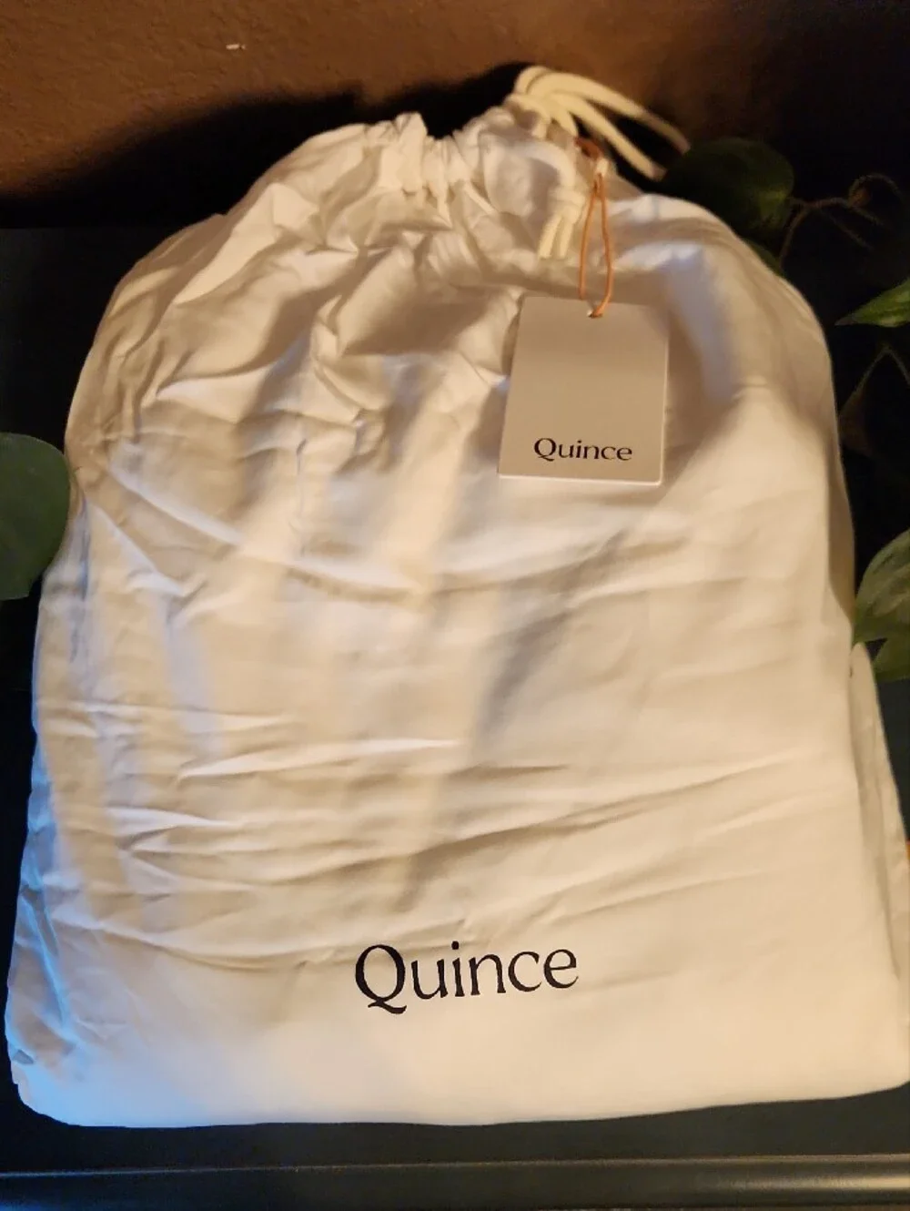 Quince Fitted Bamboo Sheet Set, Twin White NWOT Open Box